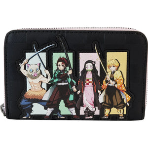 Loungefly Demon Slayer Group Zip-Around Wallet