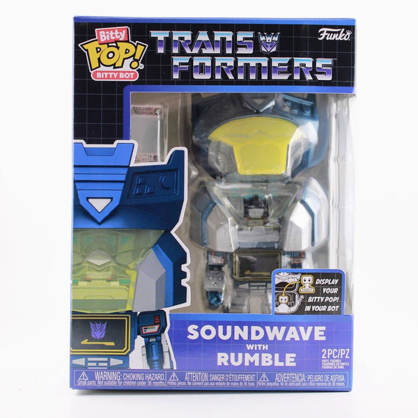 Funko Bitty Pop Transformers - Soundwave with Rumble - Vinyl Figure - Bitty Bot