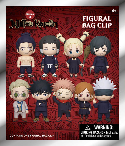 Jujutsu Kaisen 3D Foam Bag Clip - Series 4 Anime Blind Keychain