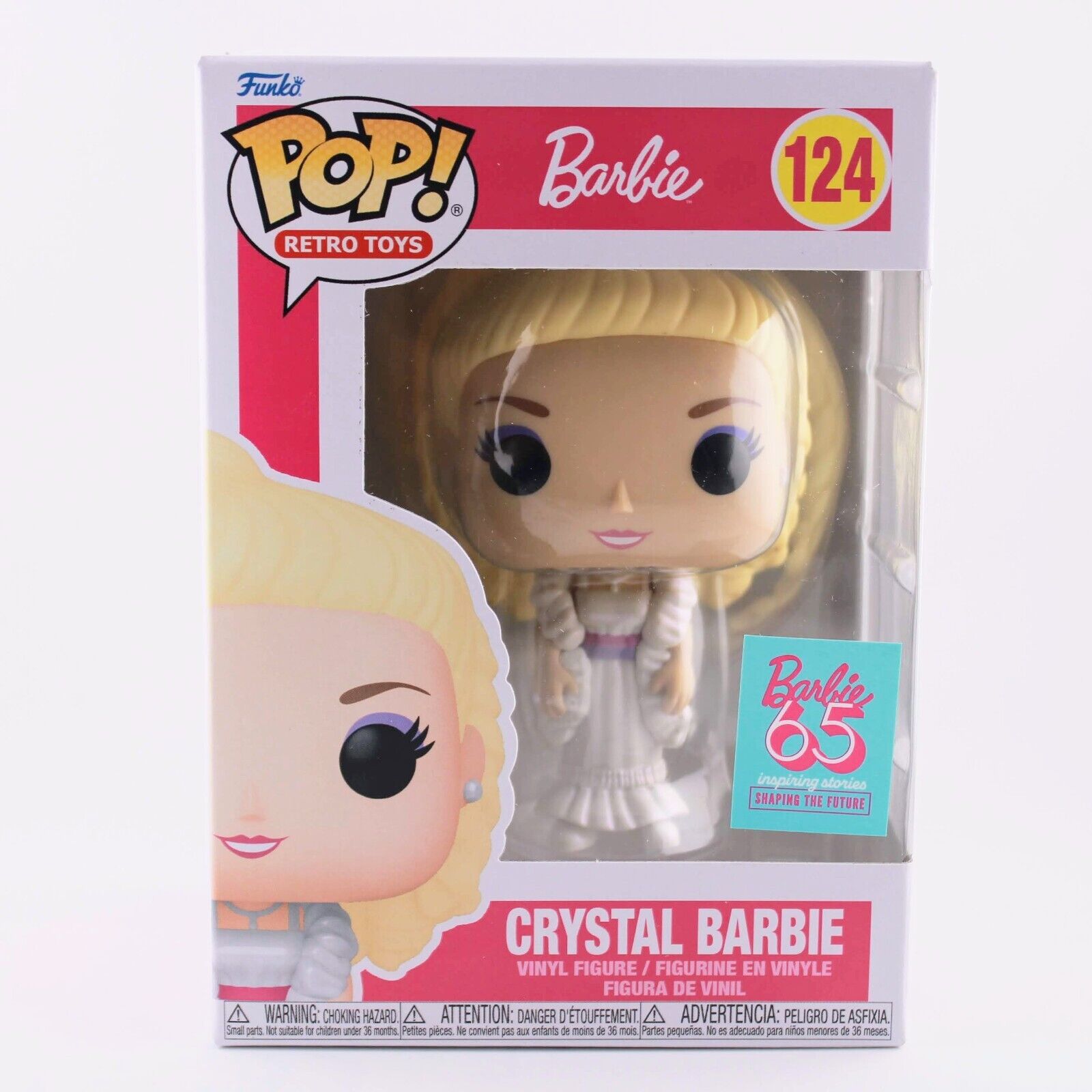 Funko Pop Barbie 65th Anniversary - Crystal Barbie Retro Toys Figure #124