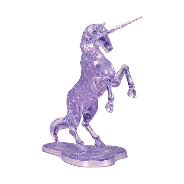 BePuzzled 3D Crystal Puzzle - Purple Unicorn - 44 Pcs - Ages 12+