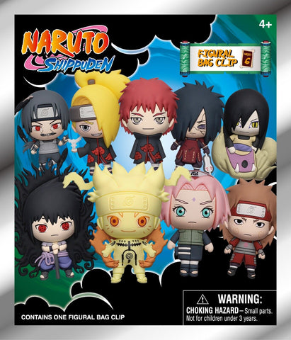 Naruto Shippuden 3D Foam Bag Clip - Series 6 Anime Blind Keychain