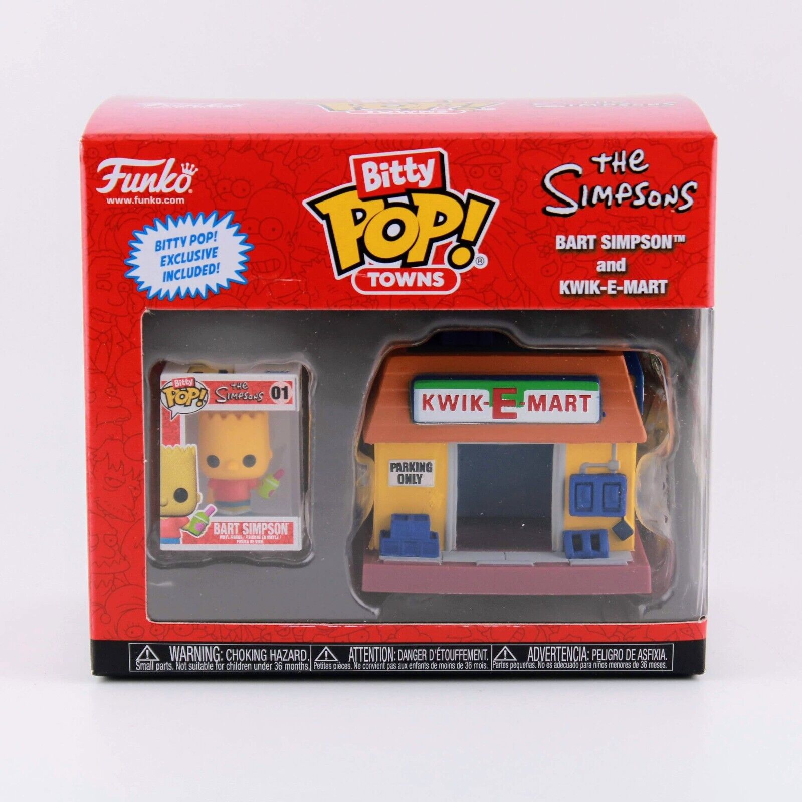 Funko Bitty Pop The Simpsons - Bart Simpson and Kwik-E-Mart - Bitty Figure Town