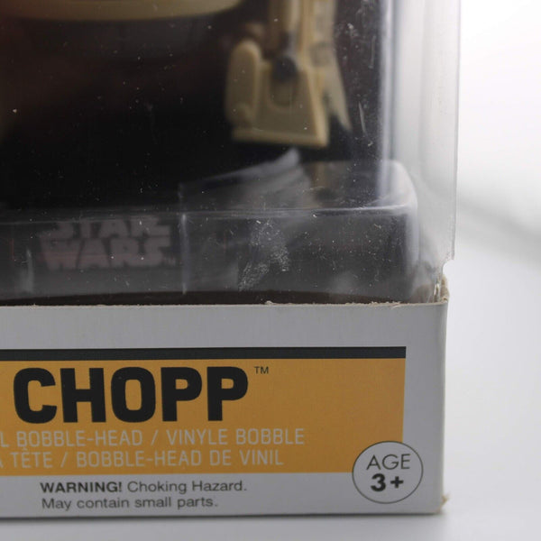 Funko Pop Star Wars Rebels Chopper - Chopp Rare Error Misprint Box # 133 Damaged