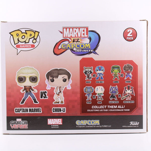 Funko Pop Marvel x Capcom - Captain Marvel vs. Chun-Li - Hot Topic Exclusive