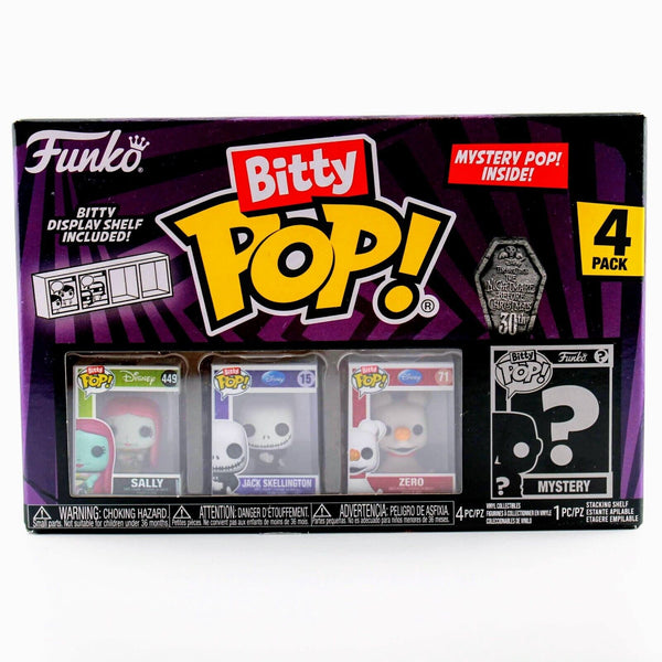 Funko Bitty Pop Nightmare Before Christmas Sally / Jack Skellington Zero 4 Pack - New