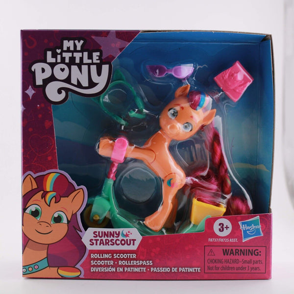 My Little Pony Toys - Sunny Starscout w/ Rolling Scooter 3-Inch Pony Doll
