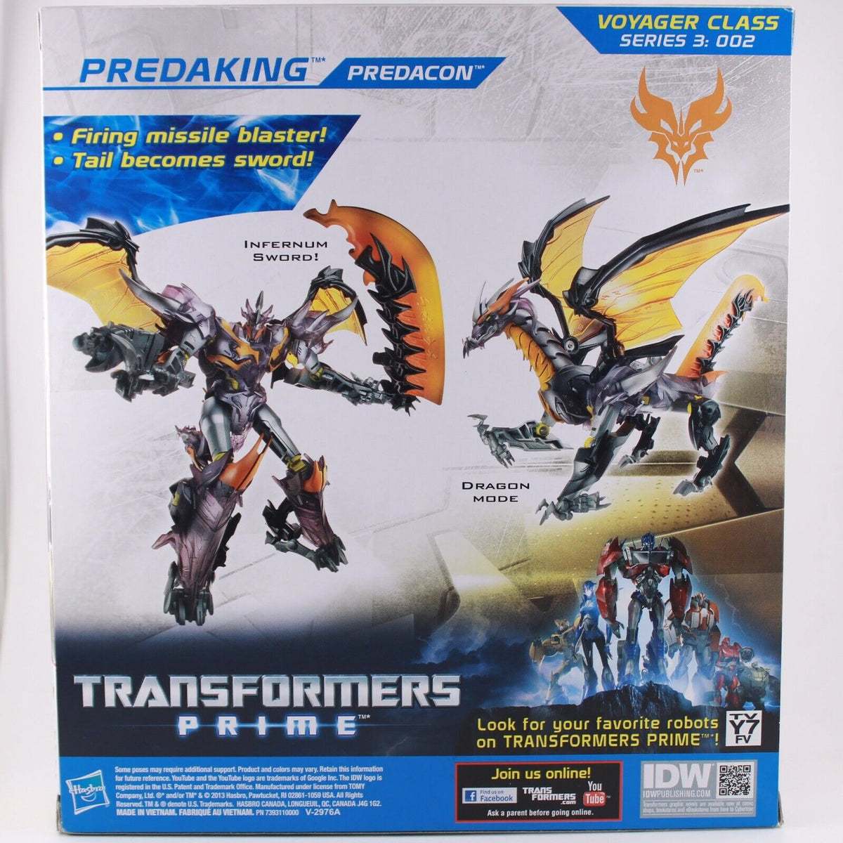 Transformers Prime Beast Hunters - Predaking - Voyager - Infernum Swor ...