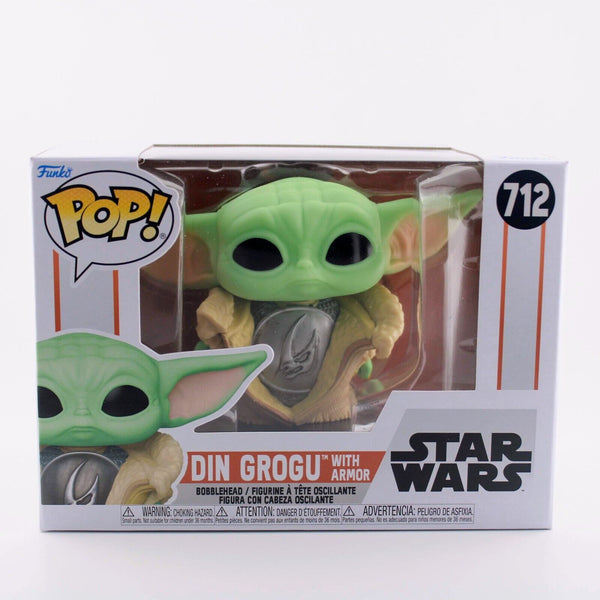 Funko Pop Star Wars The Mandalorian Din Grogu With Armor Vinyl Figure #712