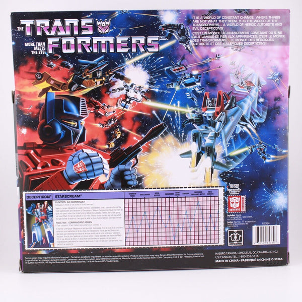 Transformers Starscream G1 Retro - Walmart Reissue Decepticon Figure