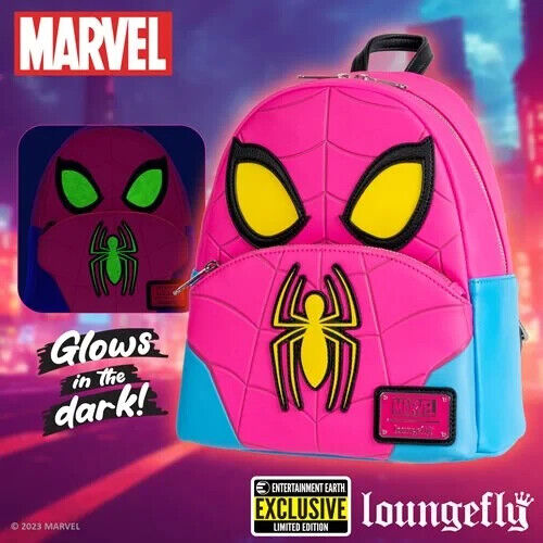 Loungefly Marvel Spider-Man Cosplay Glow-in-the-Dark Mini-Backpack EE Exclusive