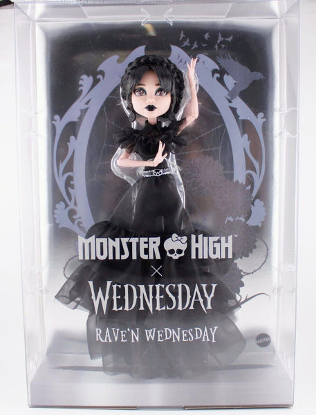 Monster High x Wednesday - Wednesday Addams Rave'N Dress Doll - Mattel 2024