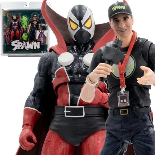 Mcfarlane Toys Spawn Set of 2 - Todd Mcfarlane w/ Digital 12 Inch Statue Figure