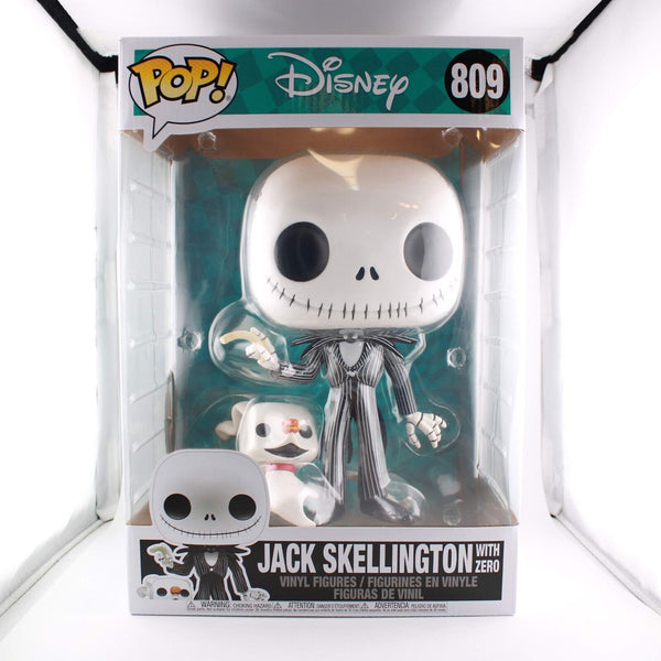 Funko Pop Jumbo Nightmare before Christmas Jack Skellington with Zero #809