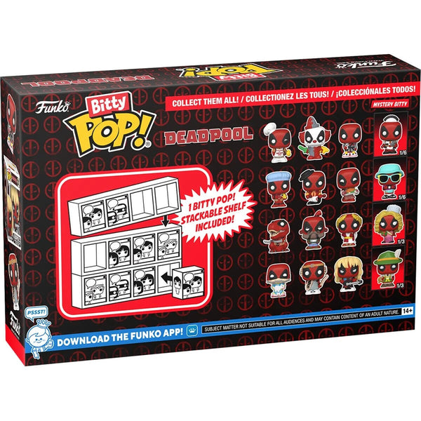 Funko Pop Bitty Deadpool - BBQ Master / Bedtime / Clown 4-Pack - Series 1