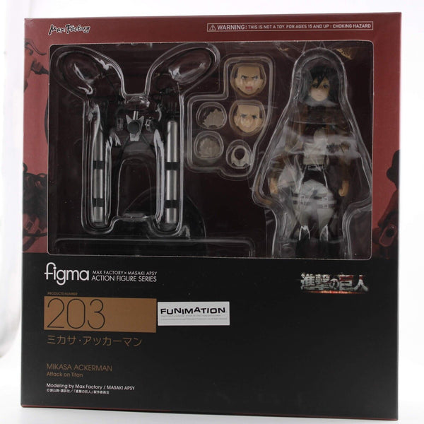 Figma Funimation Attack On Titan - Mikasa Ackerman - #203 - Action Figure