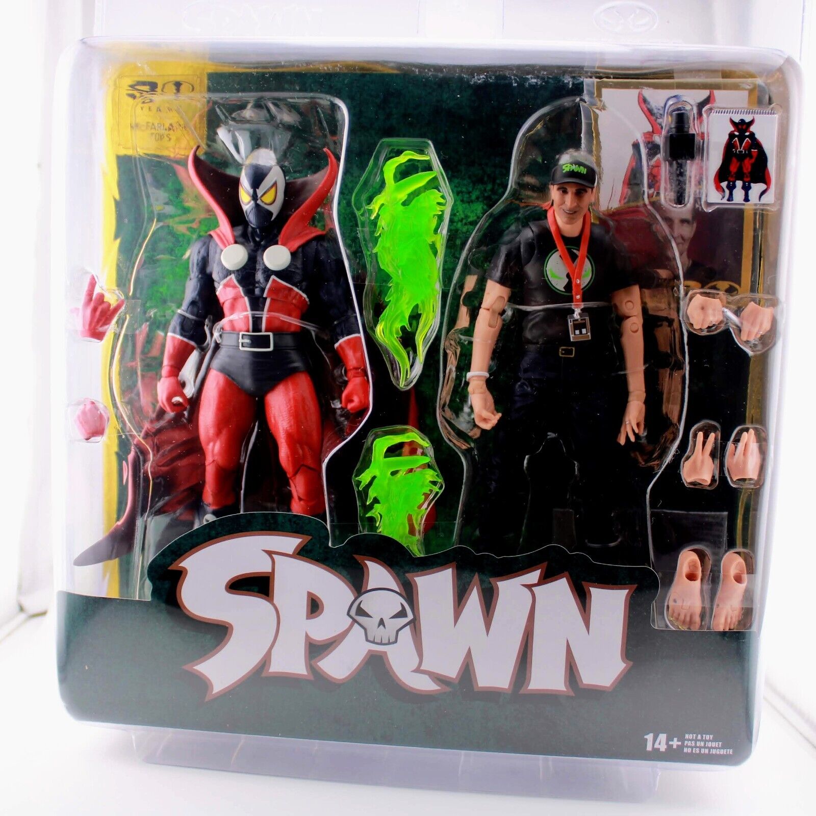 Mcfarlane Toys Spawn Set of 2 - Todd Mcfarlane w/ Digital 12 Inch Statue Figure