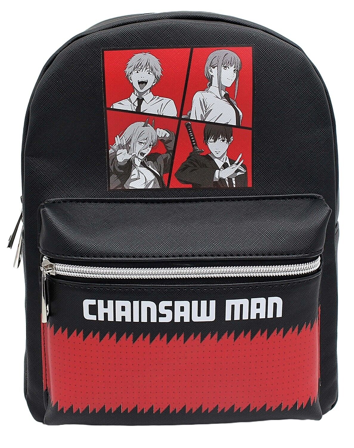 Chainsaw Man Anime - Main Char. Faux Leather 11" Mini Backpack / Bag