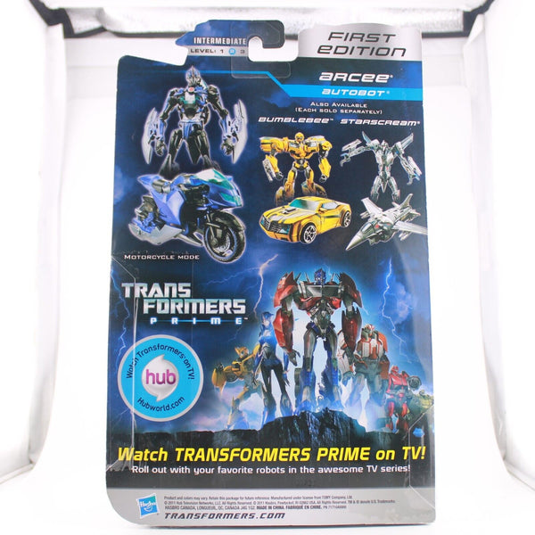 Transformers Prime - Arcee First Edition Blue Motorcycle Deluxe Class - Figure