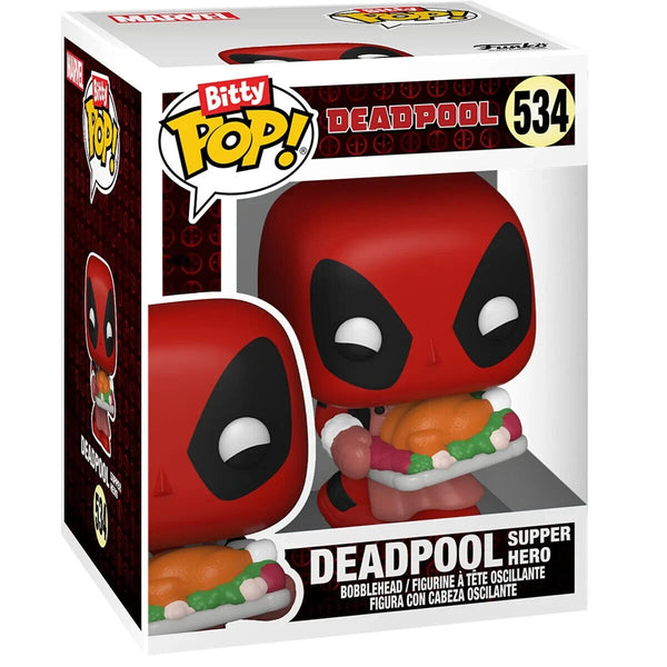 Funko Pop Bitty Deadpool - Bathtime / Supper Hero / Flamenco 4-Pack - Series 2