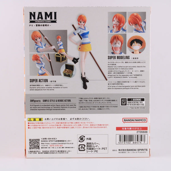 S.H.Figuarts One Piece Nami - Romance Dawn 6" Figure BANDAI Tamashii Nations