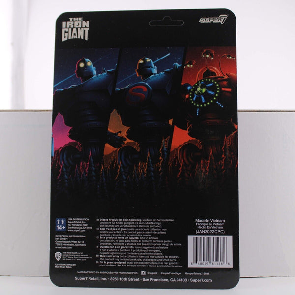 The Iron Giant ( Super Version ) 3.75" ReAction Action Figure Super7