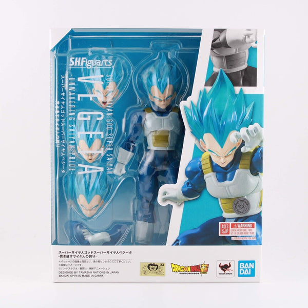Bandai S.H.Figuarts Dragon Ball Super - Super Saiyan God Vegeta Figure ( Blue )