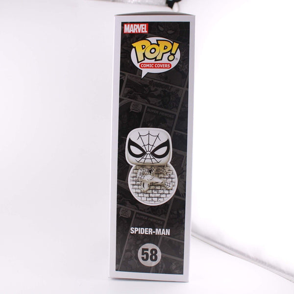 Funko Pop Comic Cover Marvel's 85th Spider-Man Black and White #58 Vinyl Figure