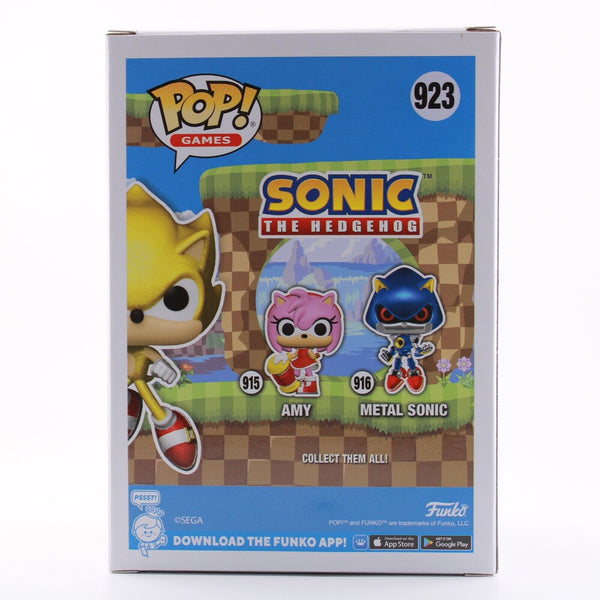 Funko Pop Sonic the Hedgehog Super Sonic CHASE AAA Anime Exclusive Figure #923