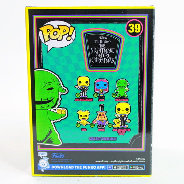 Funko Pop Nightmare Before Christmas Oogie Boogie Blacklight Vinyl Figure # 39