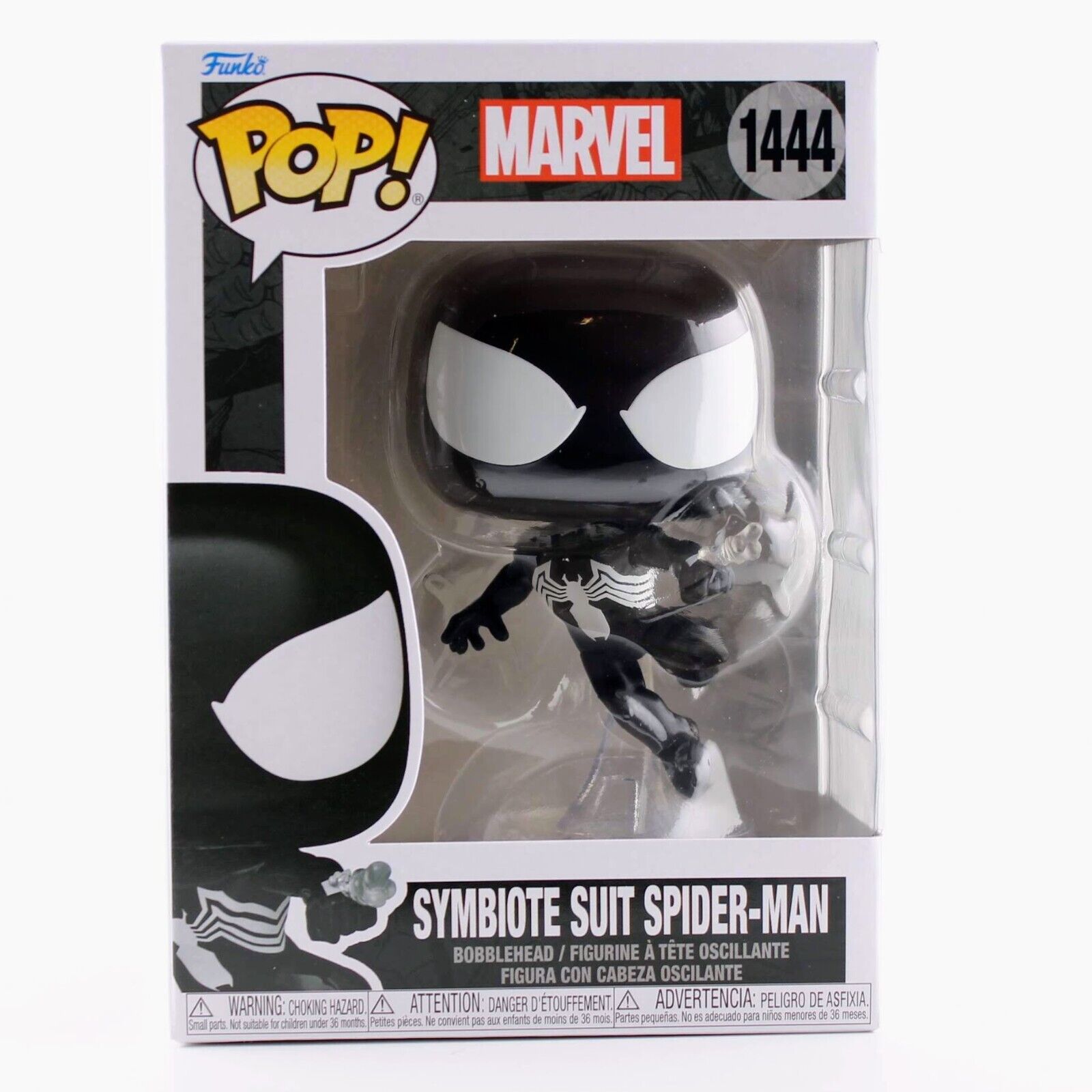 Funko Pop Marvel - Symbiote Suit Spider-Man - Vinyl Figure - #1444