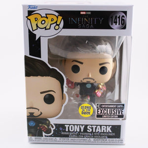 Funko Pop Marvel Iron Man 3 Tony Stark Suit-Up GITD Vinyl Figure #1416 Exclusive