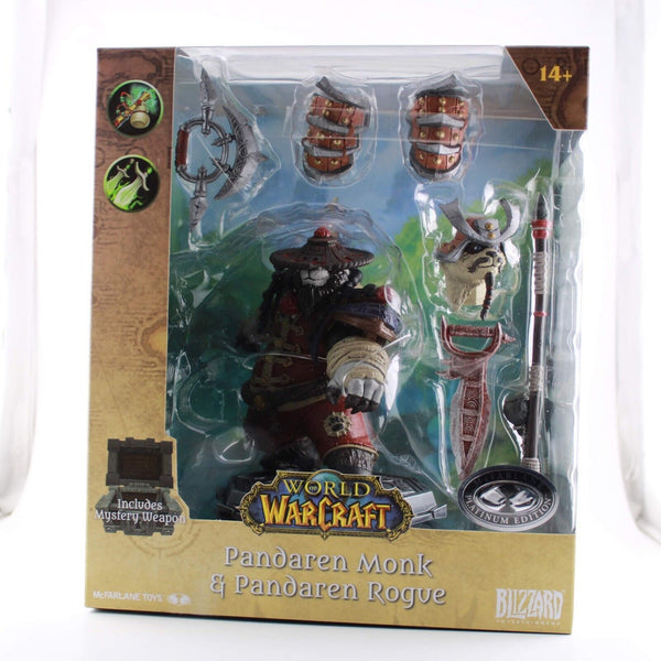 McFarlane Toys World of Warcraft Pandaren Monk and Rogue Red - Platinum Edition