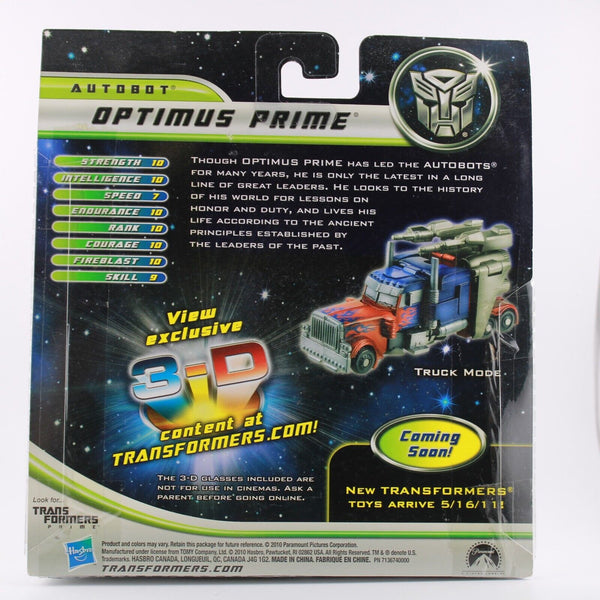 Transformers Dark of the Moon - Optimus Prime - Deluxe Class - 3D Glasses