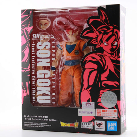 Bandai S.H. Figuarts Dragon Ball - Super Saiyan God Son Goku - SDCC Exclusive