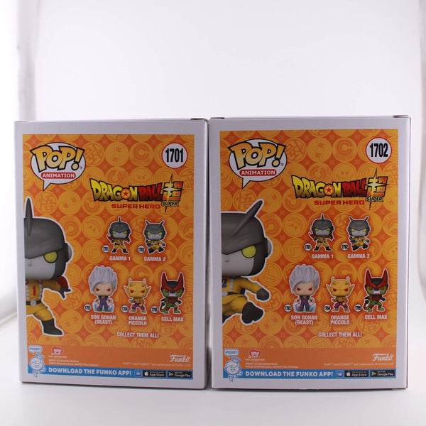 Funko Pop Dragon Ball Super - Gamma 1 & 2 - Set of 2 Vinyl Figures - #1701 1702