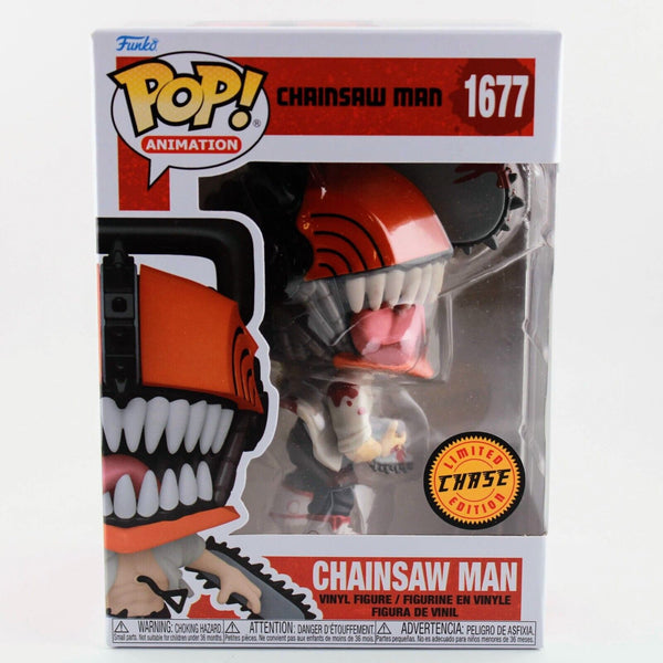 Funko Pop Anime Chainsaw Man - Chainsaw Man CHASE Bloody Vinyl Figure #1677