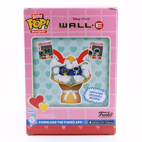 Funko Bitty Pop Wall-E Valentines - Wall-E and Eve - Mini-Figure Bouquet