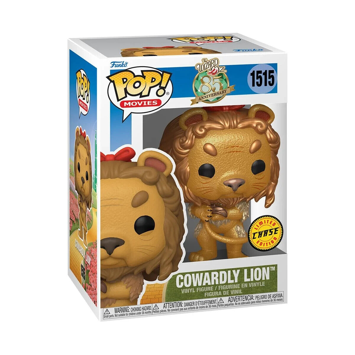 Funko Pop The Wizard of Oz - Cowardly Lion (Flocked) (Chase) - Figure - #1515