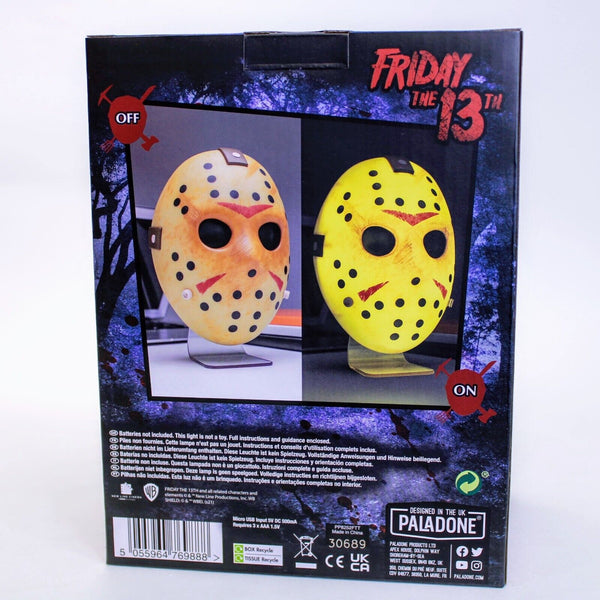 Paladone Friday the 13th Jason Voorhees Mask Desk Light USB or Battery Powered 8.6" Tall