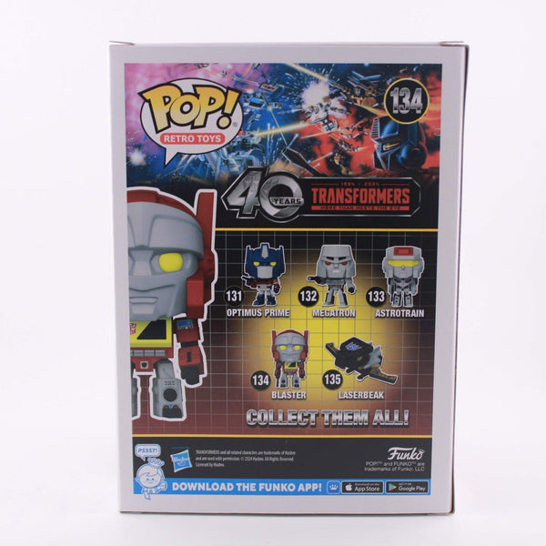 Funko POP Transformers Generation 1 G1 Blaster 40th Anniversary Figure #134