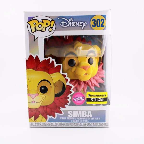 Funko Pop Disney - Simba Leaf Mane (Flocked) - Entertainment Earth Exclusive