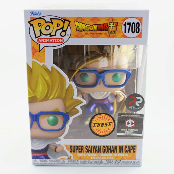 Funko Pop Dragon Ball Z Super Saiyan Gohan in Cape CHASE Chalice Exclusive #1708