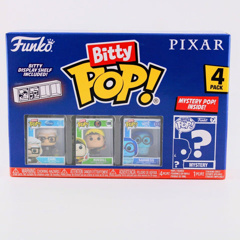 Funko Pop Bitty Disney Pixar Up & Inside Out Carl / Russell / Sadness 4-Pack