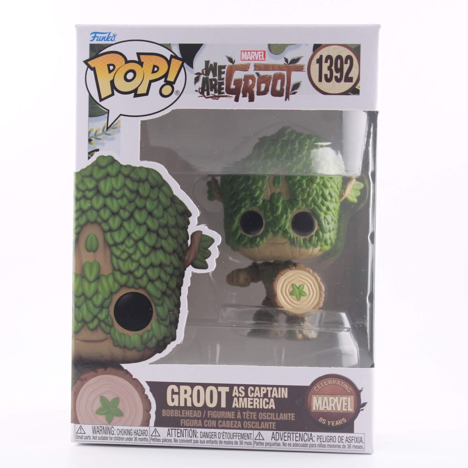 Funko Pop Marvel - We are Groot -Groot as Captain America Vinyl Figure - #1392