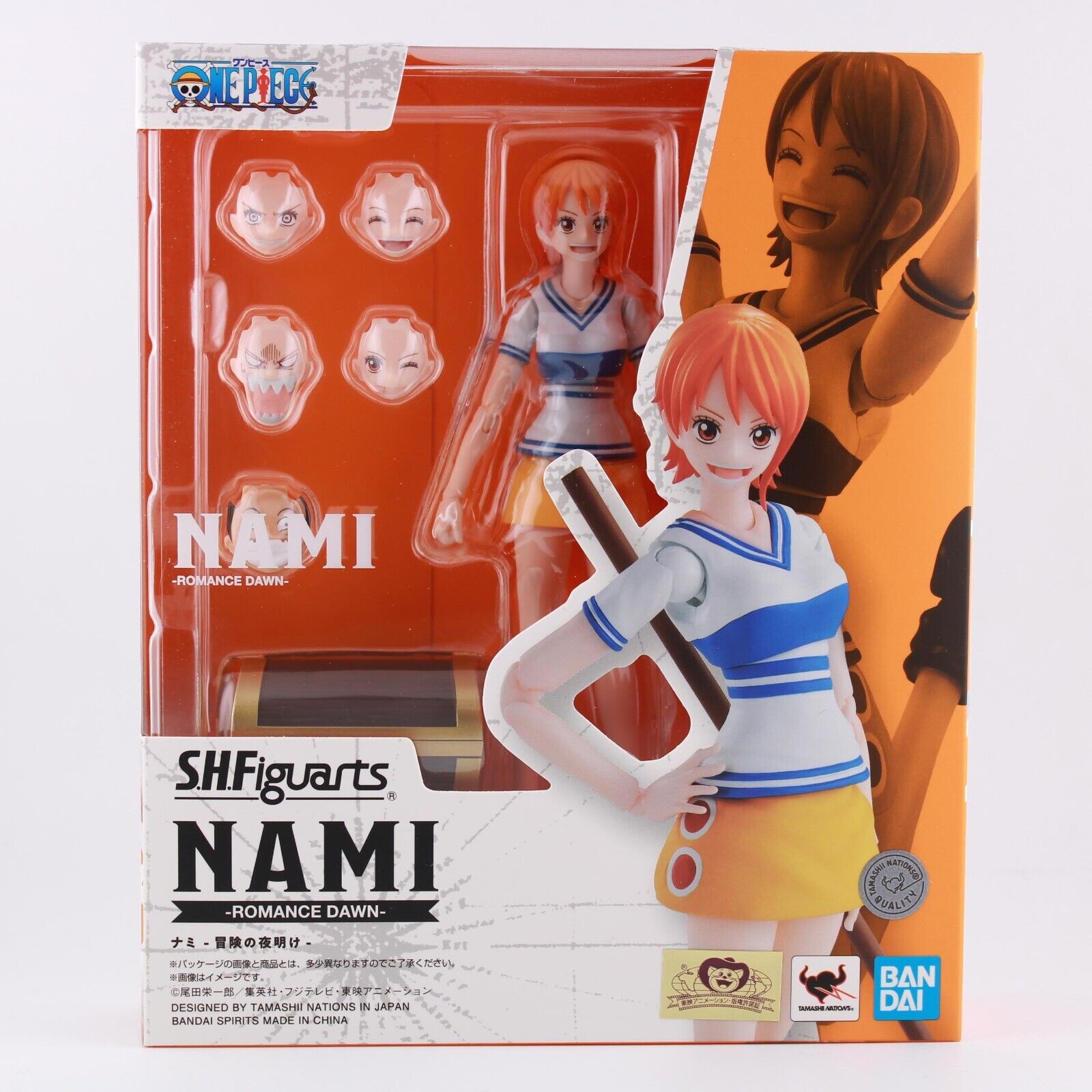 S.H.Figuarts One Piece Nami - Romance Dawn 6" Figure BANDAI Tamashii Nations