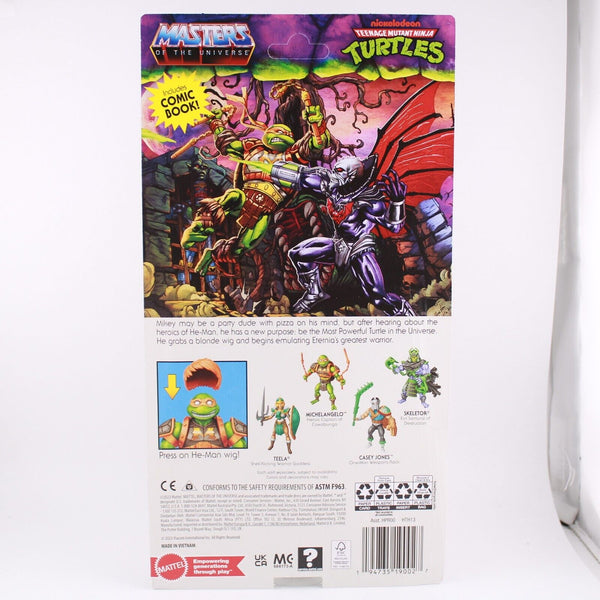 Masters of the Universe Michelangelo Origins Turtles of Grayskull He-Man Figure