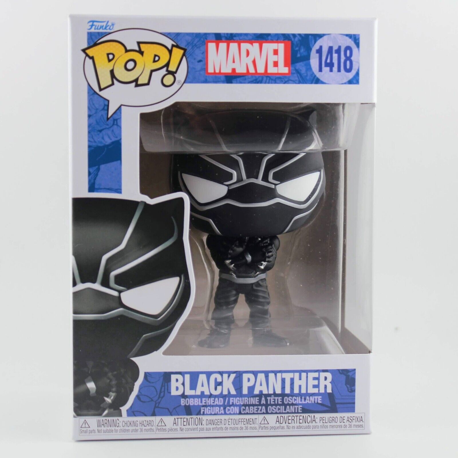 Funko Pop Marvel Classics - Black Panther Vinyl Figure #1418