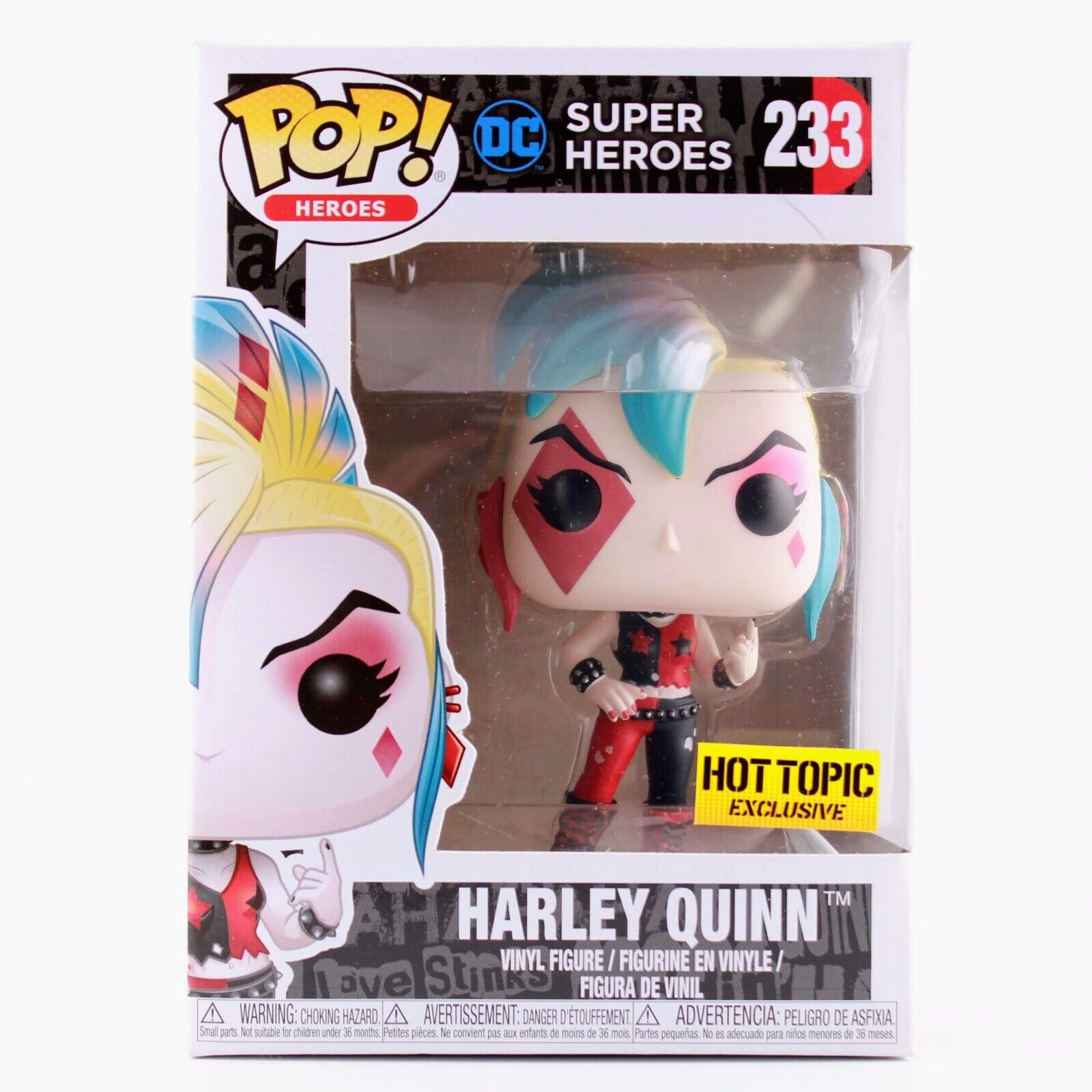 Funko Pop DC Super Heroes - Harley Quinn Punk Rock - Hot Topic Exclusive - #233