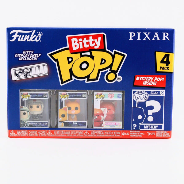 Funko Pop Bitty Disney Pixar Buzz Lightyear / Sox / Red Panda Mei 4-Pack